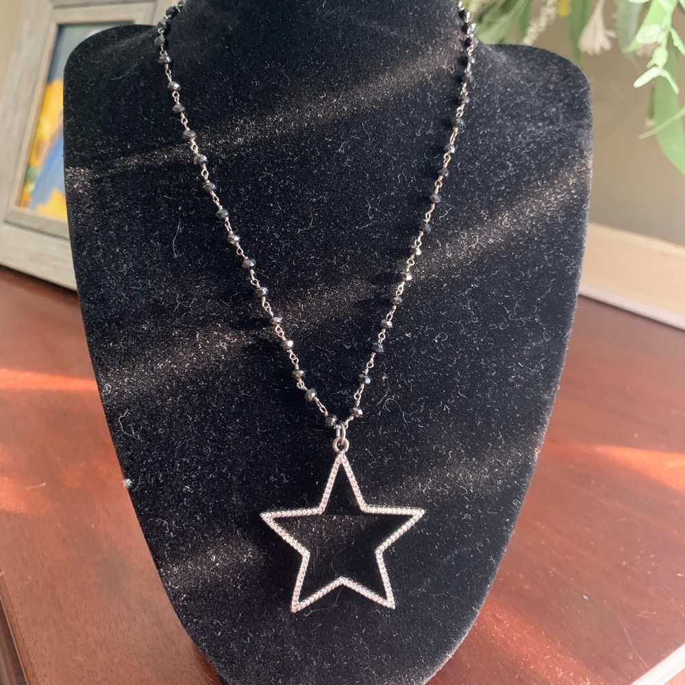black star necklace